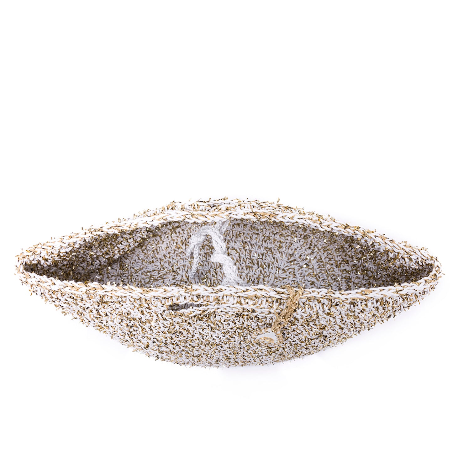 CAPRI IN WHITE BASKET TOTE