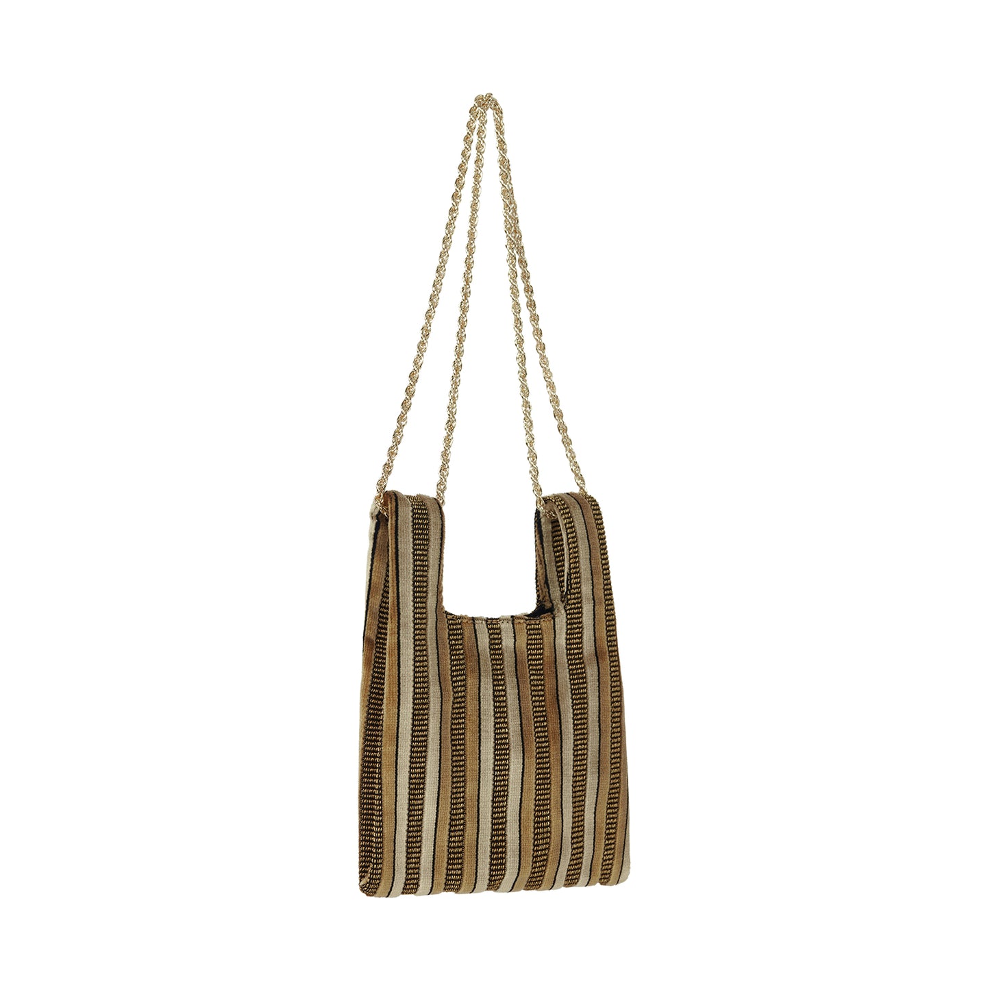 Micro Ines IN GOLD-STRIPED VELVET