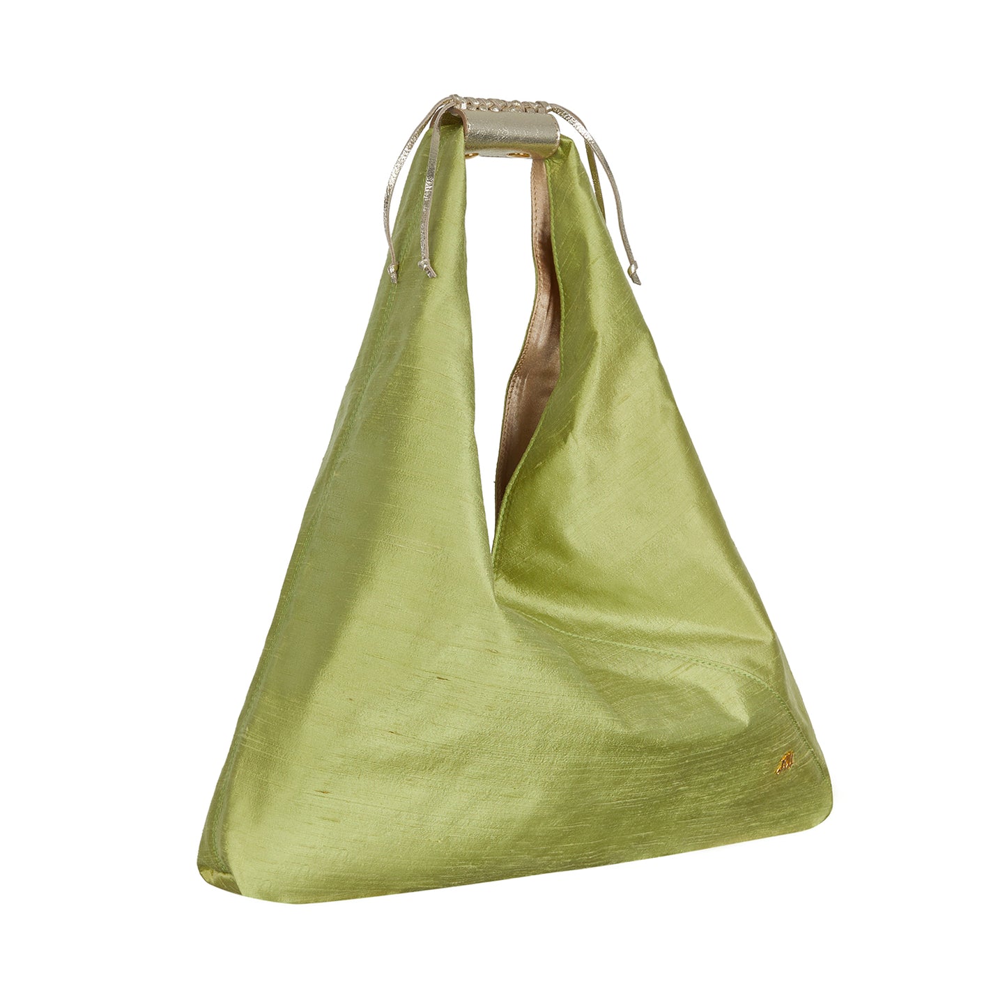 Mini Agnes in Lime Green Silk