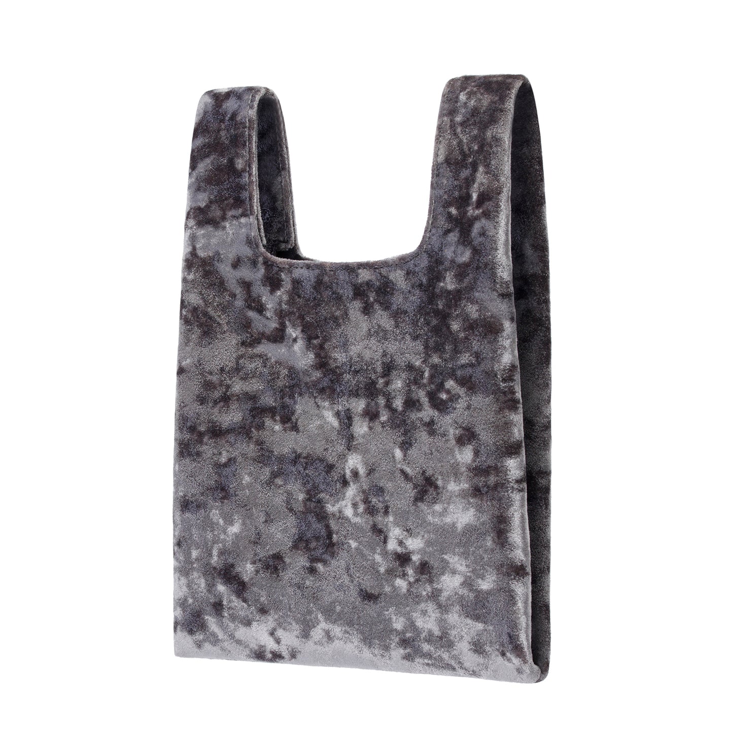 Jade in Grey Crushed Velvet