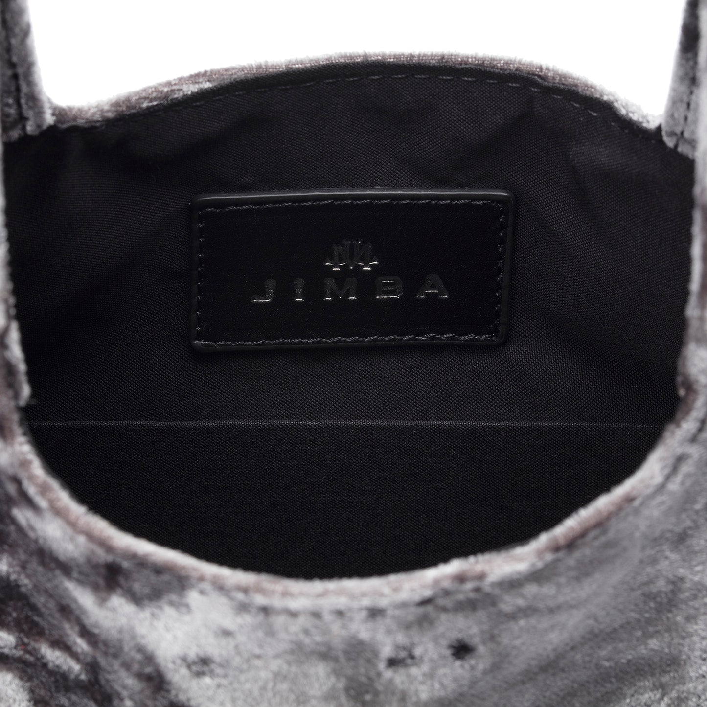 Jade in Grey Crushed Velvet