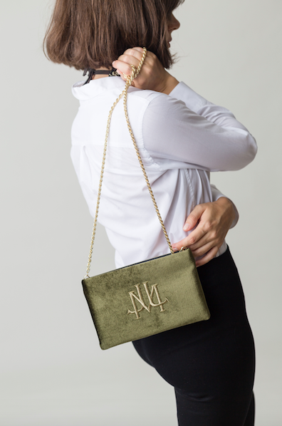 Iris in Green Velvet